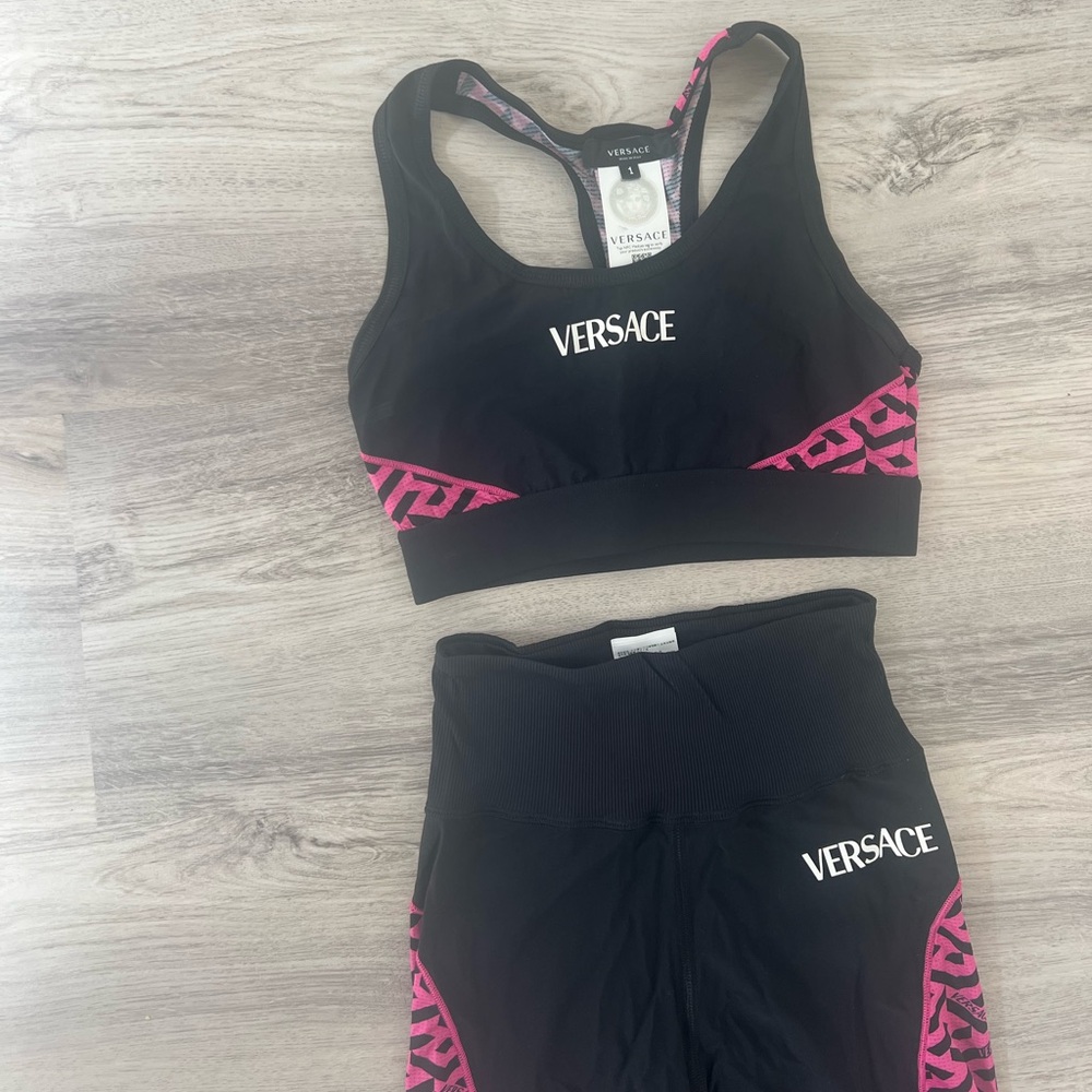 Authentic Versace La Greca Pattern Workout Set Wi… - image 8